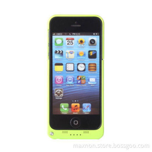 2,200mAh power bank case for iPhone 5, with kick stand, Li-polymer battery